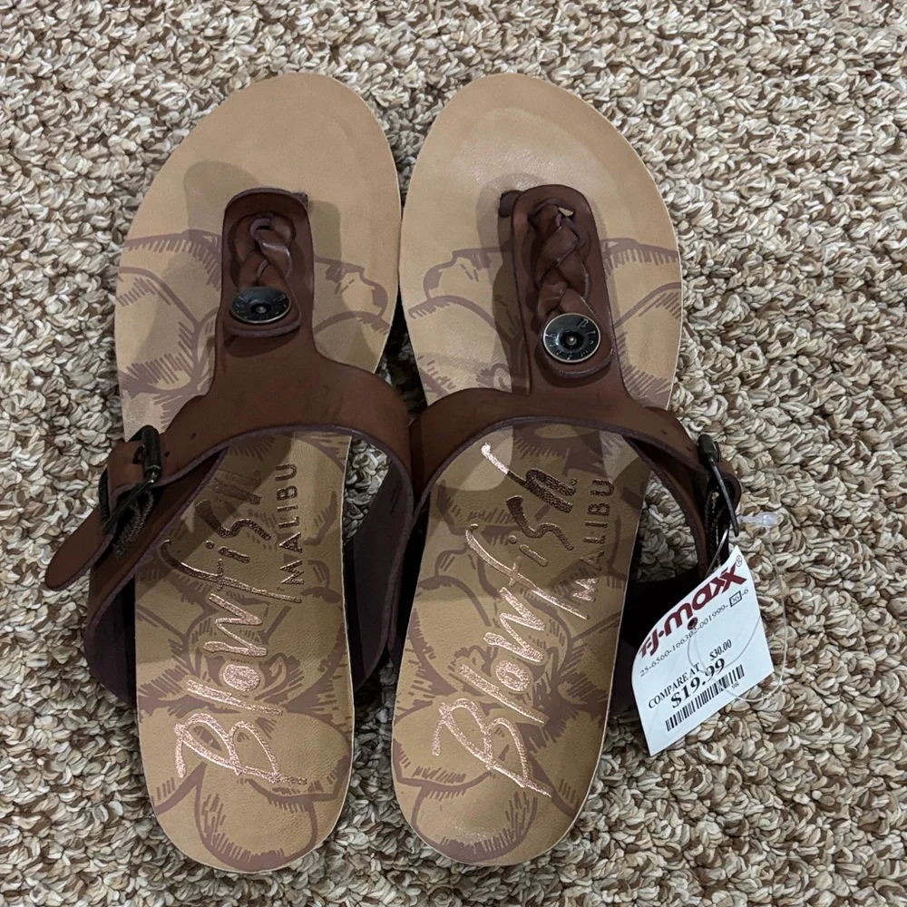 Blowfish Women's Tan and Brown Sandals - Picture 6 of 6